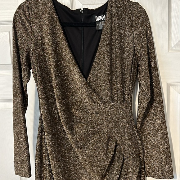 DKNY bronze cocktail dress - Picture 4 of 5